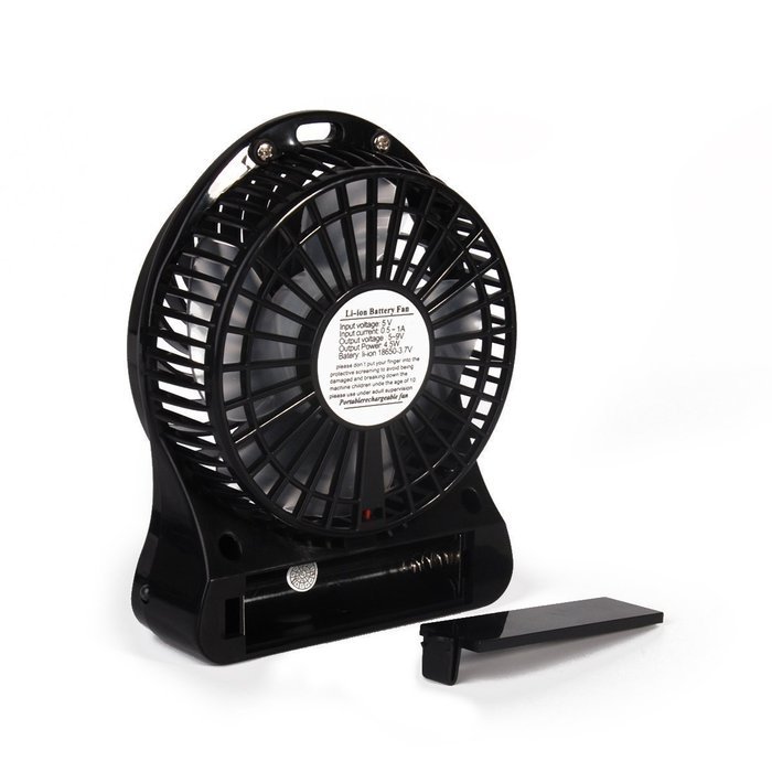 HPYP Electric Portable Mini USB 3-Speeds Personal &Table Fan - 4"nch Vanes Fan with Rechargeable Battery and USB... N2