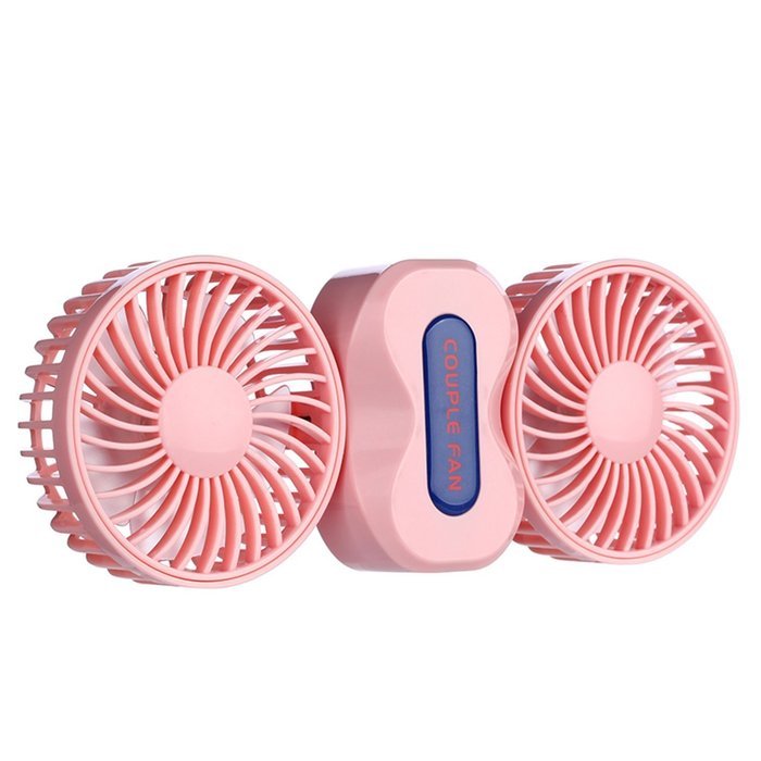 BearsFire 350 Degree Rotation Mini Handheld Portable Couples Fan,Quiet Operation Desktop Fan with LED Light Dual... N11
