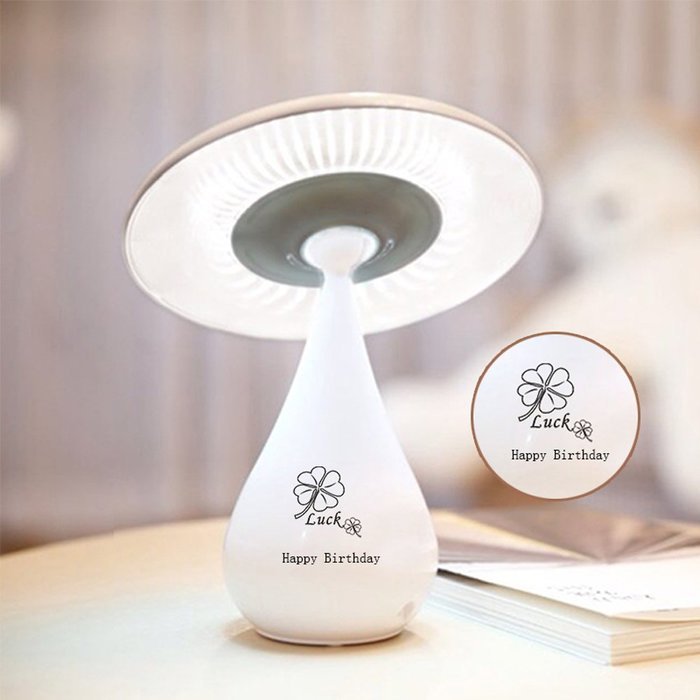 LIWUYOU Mushroom Lamp Lonizer Air Purifier USB Rechargeable LED Desk Night Light with Touch Adjustable Brightness... N3