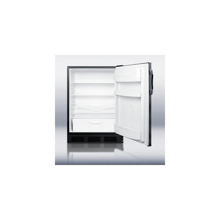 Summit FF6BBIADA 24" AccuCold Series ADA Compliant Medical Freestanding or Built In Compact Refrigerator with...