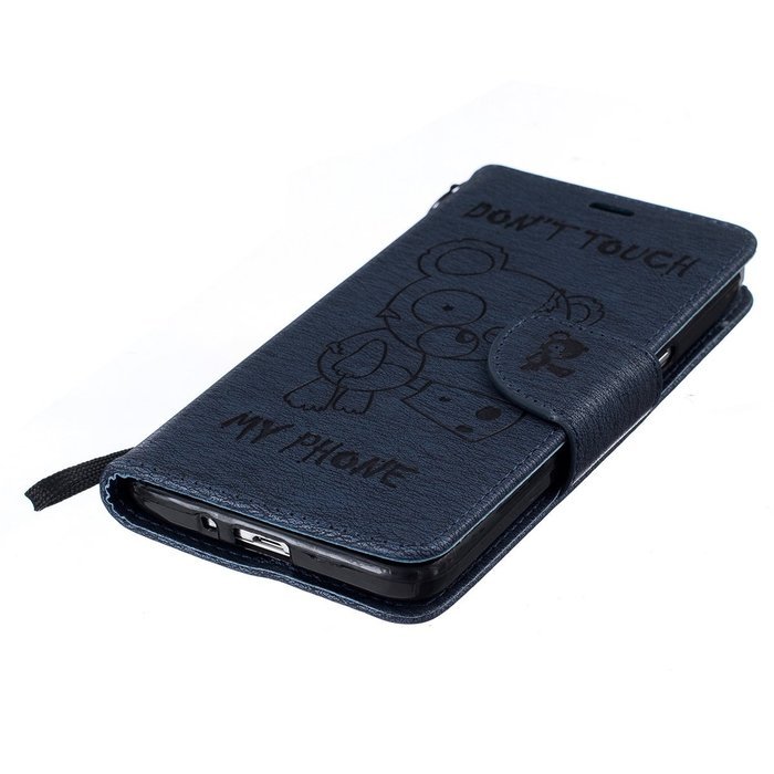 Galaxy Grand Prime Case, Galaxy Grand Prime Wallet Case,PHEZEN Cute Bear Don't Touch My Phone Design PU Leather... N33