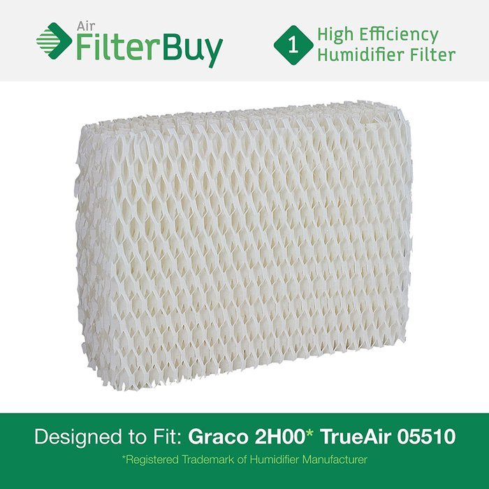 Graco 1.5 Gallon Humidifier Filter. Designed by FilterBuy to fit Graco 2H00 and TrueAir 05510. Replaces Part #...