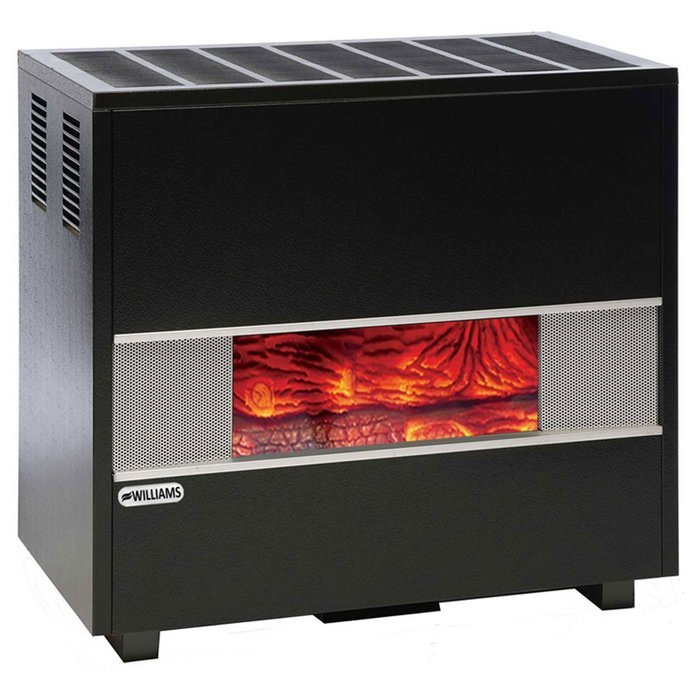 Williams Furnace Company 3502521A Liquid Propane Fireplace Front Room Console Heater