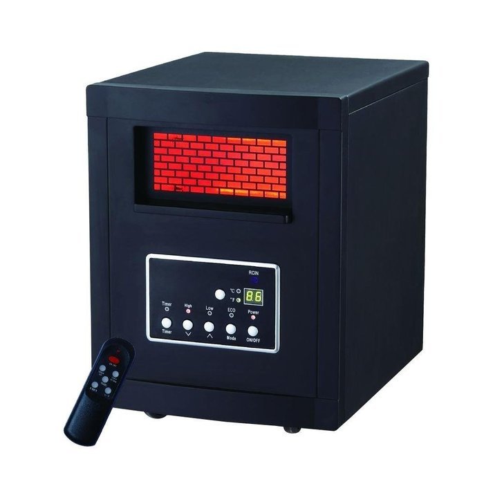 Lifesmart LS1002THD13 1500-Watt 4 Element Infrared Electric Room Heater Black PPP1