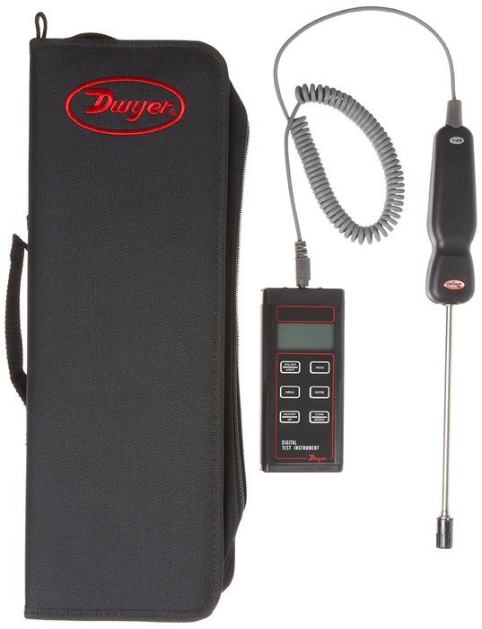 Dwyer Digital Thermo-Hygrometer, 8" Probe Length