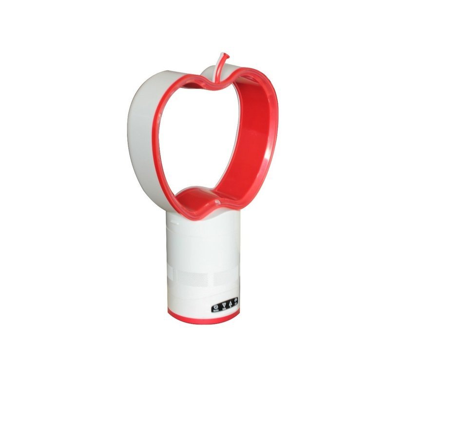 GoWISE USA GW21106 Bladeless Apple Fan with Remote Control & Timer Red N2