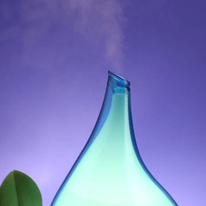 SpaRoom AeroMist Ultrasonic Essential Oil Diffuser and Steaming Mist Diffuser For AromaTherapy, Blue N2