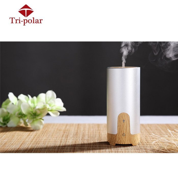 Tri-polar 50mlPortable Wood Grain Ultrasonic Mist Whisper-Quiet Vehicle-Mounted Aromatherapy Essential Oil Diffuser... N14