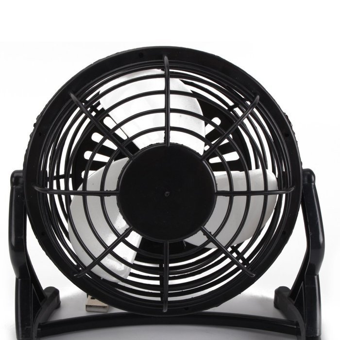 Mini Portable USB Fan Desktop Mute Cooler Fan for Tablet Laptop Computer Black N3