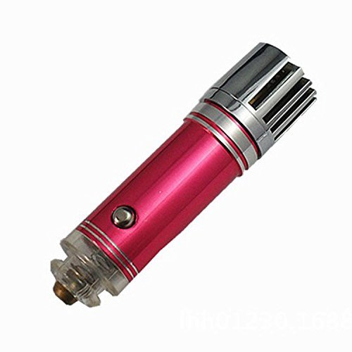 Zinnor Auto Car Fresh Air Lonic Purifier Oxygen Bar Ozone Ionizer Cleaner (Red) N4