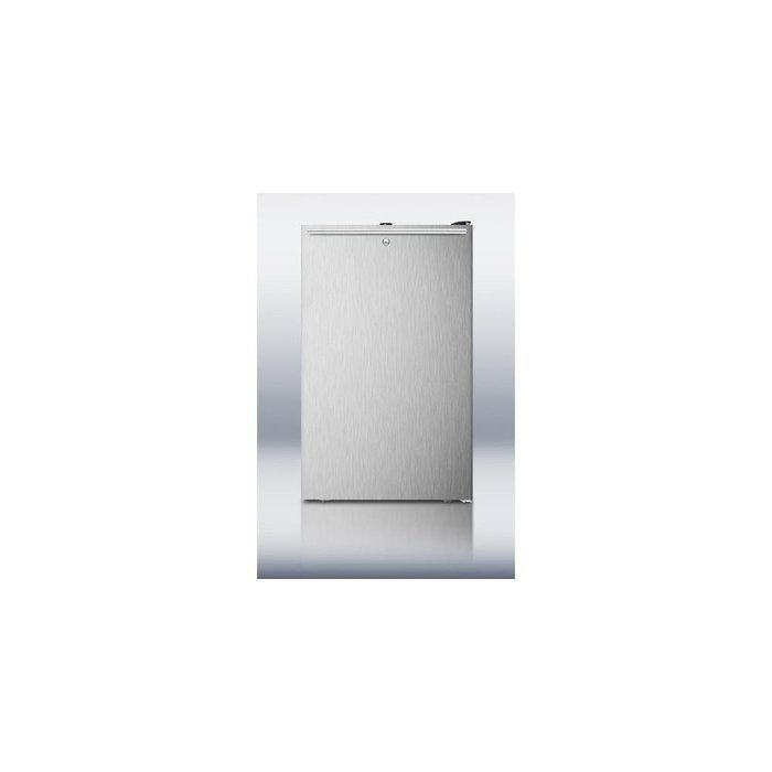 Summit CM421BLBISSHH 20" Compact Refrigerator With 4.1 cu. ft. Capacity Adjustable Glass Shelves Professional...