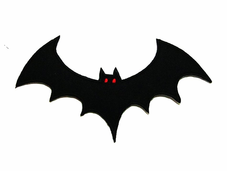 Bat with red eye Embroidered Sew Iron on Patch