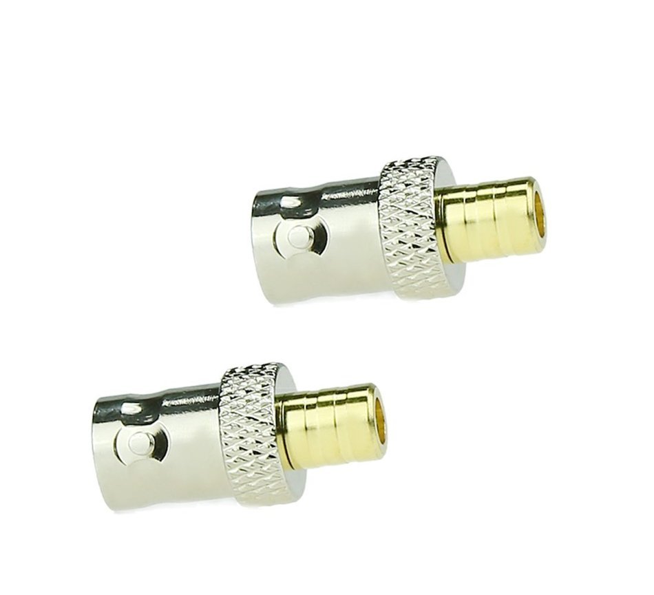 3-Pack RF Coaxial Coax Adapter BNC Female to SMB Female Connector N3