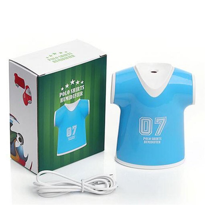 Polo Shirt Design Jersey Humidifier Cool-Mist 100ml Air USB Impeller Humidifier Mist Maker Fogger (Yellow) N6