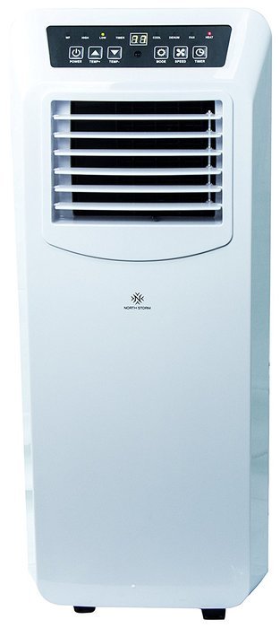 North Storm Portable Air Conditioner, 4-In-1 Heater, Fan, Dehumidifier, AC - 14,000 BTU - White N6