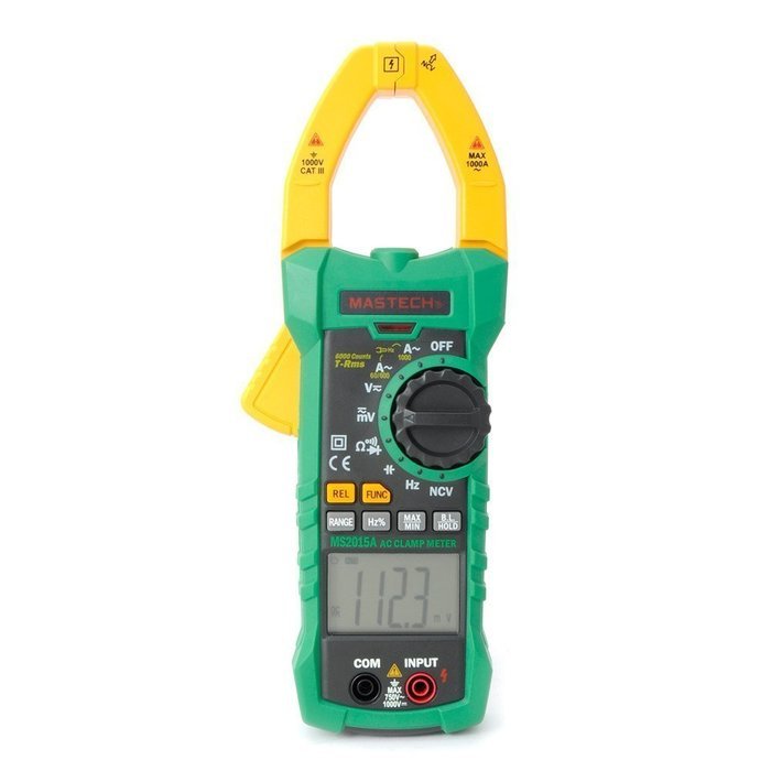 RioRand MS2015A Digital AC Clamp Meter with NCV Large Jaw 40mm 1000A