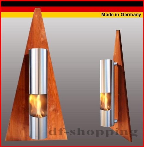 Gel + Ethanol Fire-Places Bio Ethanol Fireplace Model Pyramid Brown N2