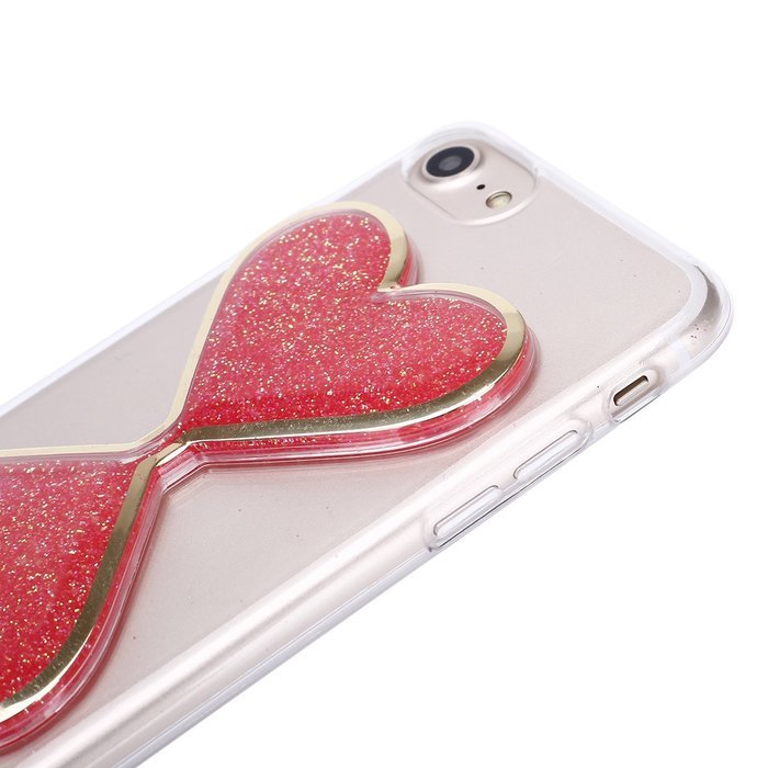 iPhone 7 Plus Case,Case for iPhone 7 Plus,ikasus Flowing Liquid Floating Hourglasses Love Heart Bling Glitter... N8