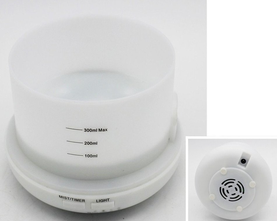 Aosnow 300ml Aromatherapy,Essential Oil Diffuser, Diffuser Portable Ultrasonic Aroma Humidifier with 7 Color Changing... N3
