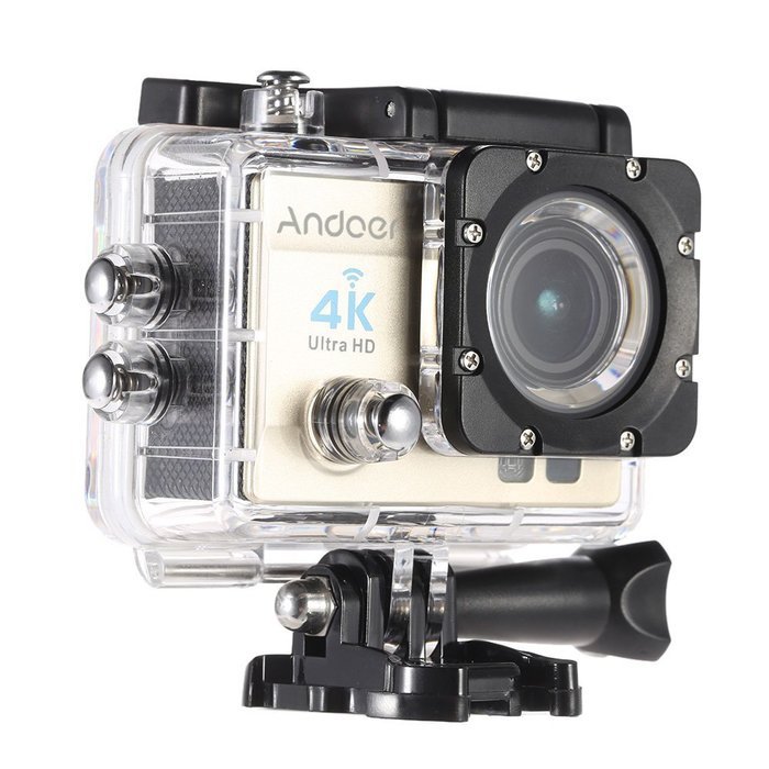 Andoer 2" Ultra-HD LCD 4K 25FPS 1080P 60FPS Wifi Cam FPV Video Output 16MP Action Camera 170&deg;Wide-Angle Lens with... N4