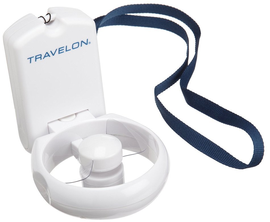 Travelon 3-Speed Folding Fan,White,One Size N3