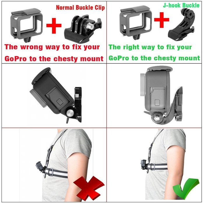 Fantaseal Action Camera Chest Mount Hi-Reflective Safety Vest for GoPro Chest Mount Harness Chesty Vest GoPro... N4