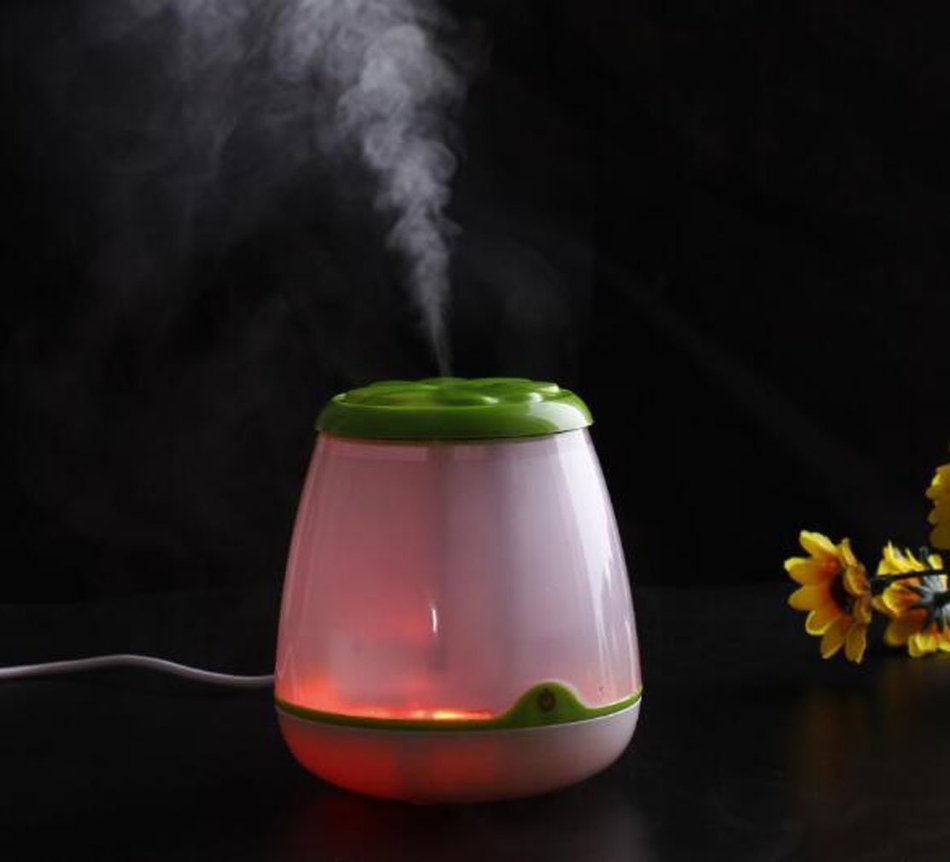 Mayco Bell Air Humidifier - Crystal Mini Portable USB Personal Humidifier with Night LED Light - Ultrasonic Diffuser... N4