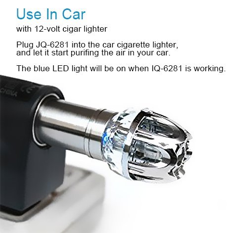 Car Ionic Air Purifier Super Efficient and Powerful Negative Ion Generator For Smokers Pets,Eliminates Odors,... N3