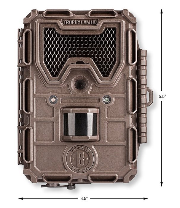 BUSHNELL 119676C Trophy Black LED HD 8.0 Megapixel HD Brown Camera