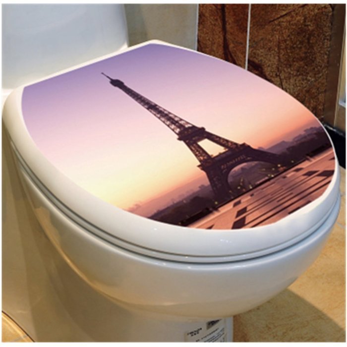 KAKA(TM) Bathroom Toilet Waterproof Decorative Stickers Cute Designs Art Toilet Seat Sticker-Yellow flowers Style... N2