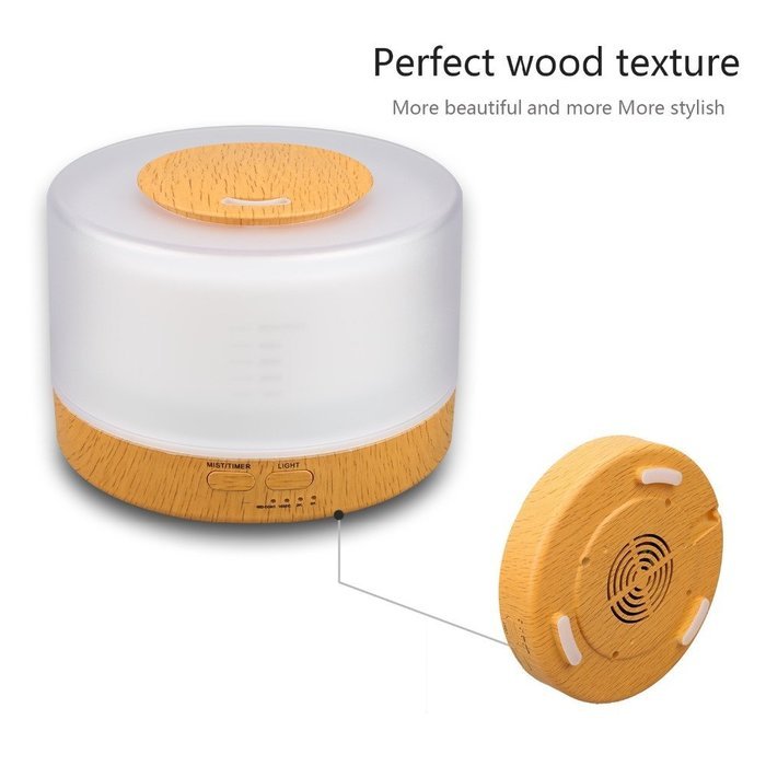 Essential Oil Diffuser Rcontrol Ultrasonic Humidifier Air Aroma with 4 Timer Settings 7 Color Changing LED Night... N3