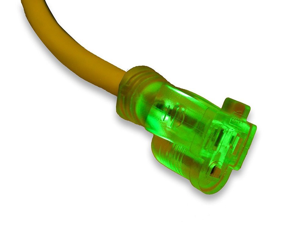 GoGreen Power GG-17850 14/3 50' SJEOW Cold Weather Extension Cord, Yellow - UL Approved