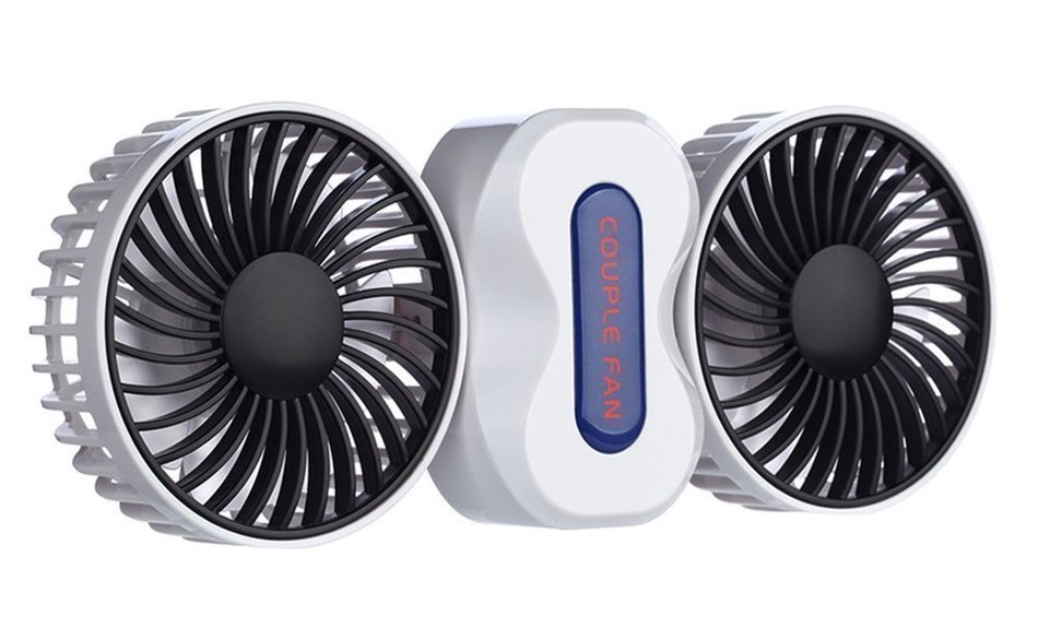 BearsFire 350 Degree Rotation Mini Handheld Portable Couples Fan,Quiet Operation Desktop Fan with LED Light Dual... N19