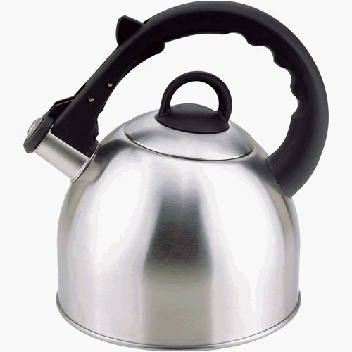 Culinary Edge 50402 Whistling Tea Kettle, 2.5-Quart, Satin Finish