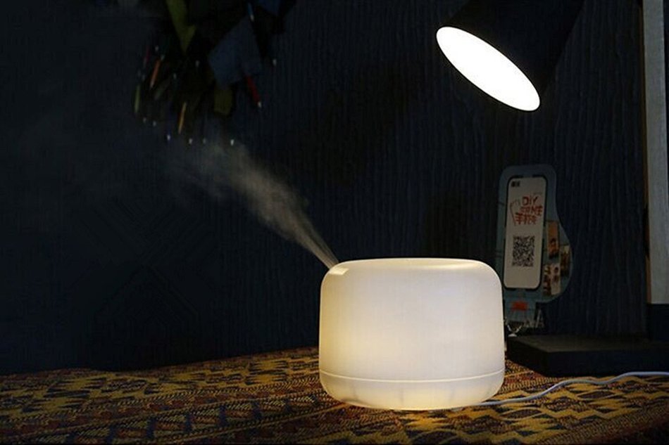 Ohala 300ml Aromatherapy Essential Oil Diffuser Ultrasonic Air Humidifier with 4 Timer Settings 7 LED Color Changing... N8