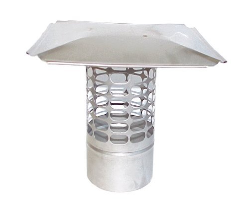 11" Slip-In Round Stainless Steel 3/4 Mesh Cap