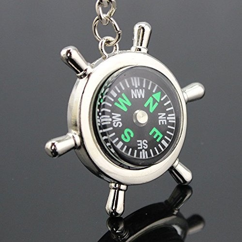 Mini Metal Precise Portable Camping Sport Hike Keychain Outdoor Compass Ring N6