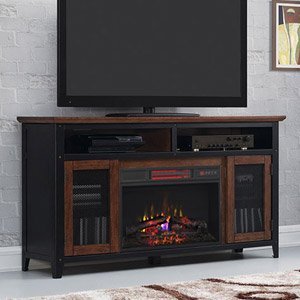 ClassicFlame Landis Infrared Electric Fireplace Entertainment Center in Old World Brown - 26MM4964-C296