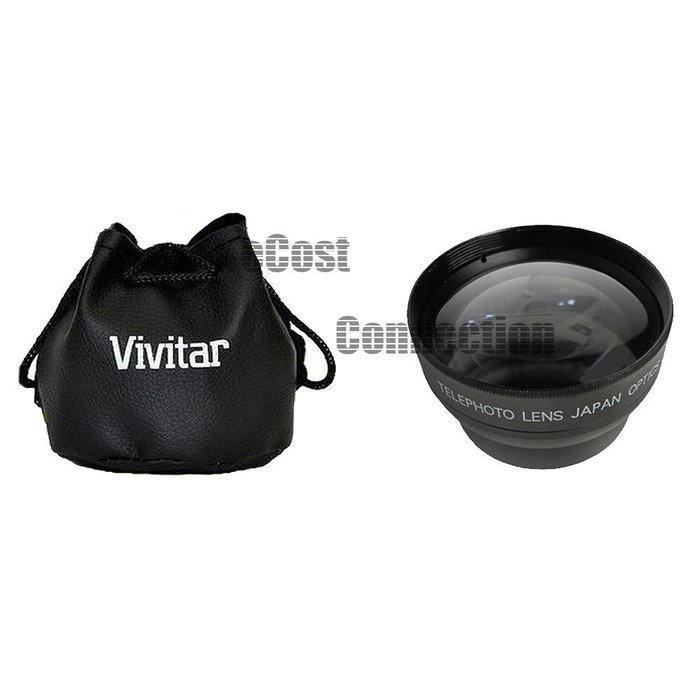 Vivitar 62mm 0.43x Wide Angle Lens + 2.2x Telephoto Lens + 3 Pieces Filter Set with Deluxe Lens Accessories Kit... N2