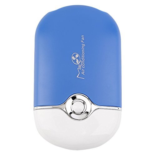 Rechargeable Portable Mini Handheld Air Conditioning Cooling Fan USB Cooler BE, Can be placed on the desk, hang... N21