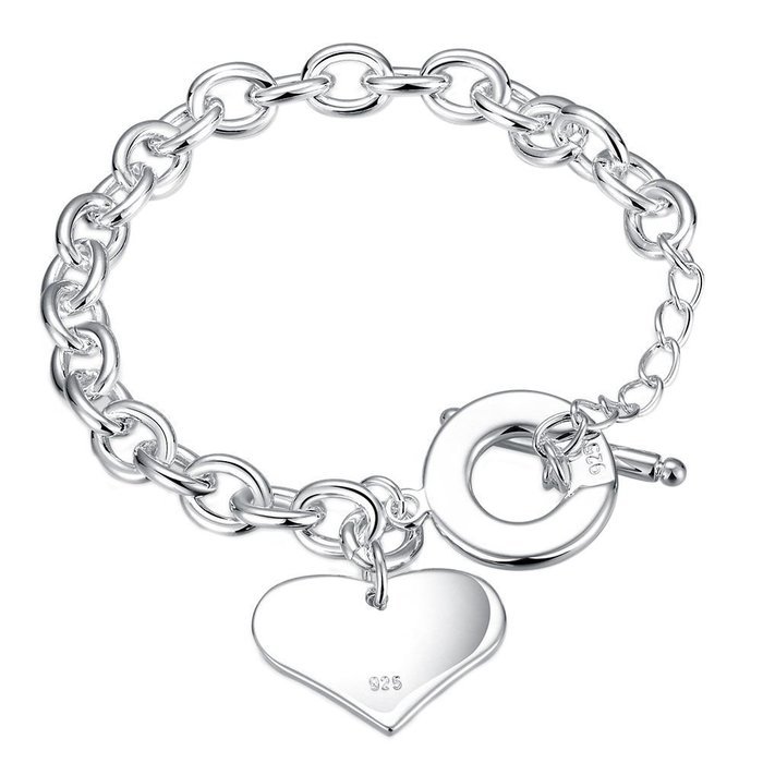 Fashion Jewelry Women Lots Style Silver Plated Charm Bangle Cuff Bracelet Gifts N2