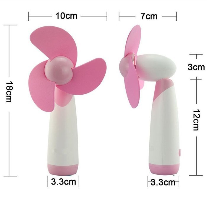 Jozabova&reg; Personal Hand-held/Portable Battery Operated Super Mute Mini Air Fan for Home and Travel (Blue2) N9