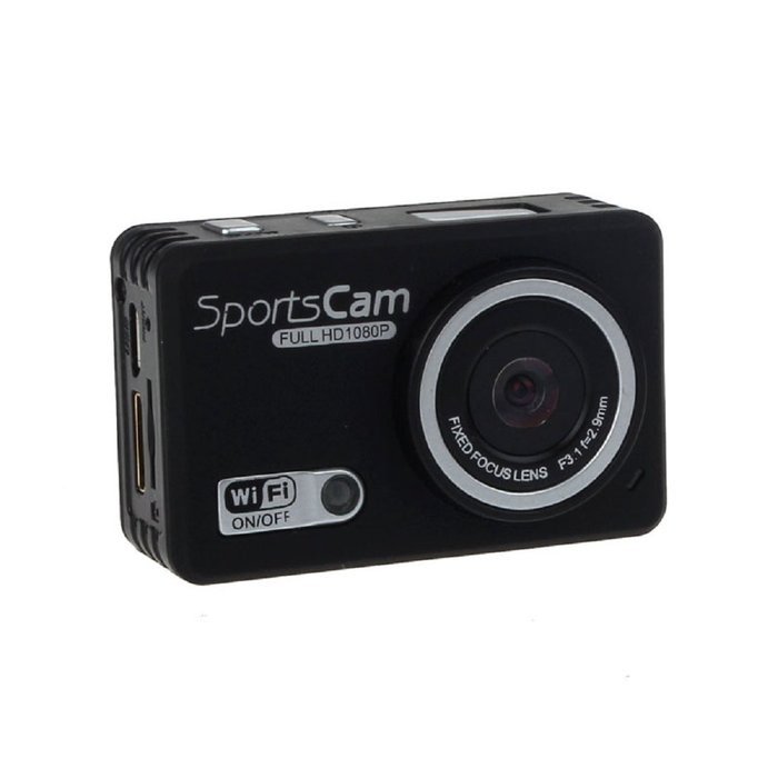 Action Camera, TONSEE F39 HD 1080P WIFI Sports Helmet Camera 5.0MP Waterproof Camcorder - Black