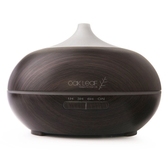 Essential Oil Diffuser,Oak Leaf 300ml Wood Grain Aromatherapy Essential Oil Diffuser with 7 Color shades,Aroma... N6