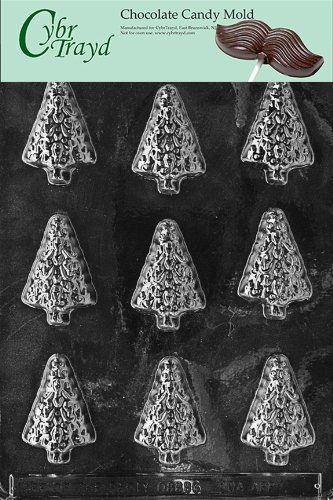 Cybrtrayd C002 Small Trees Life of the Party Chocolate Candy Mold with Exclusive Cybrtrayd Copyrighted Chocolate...