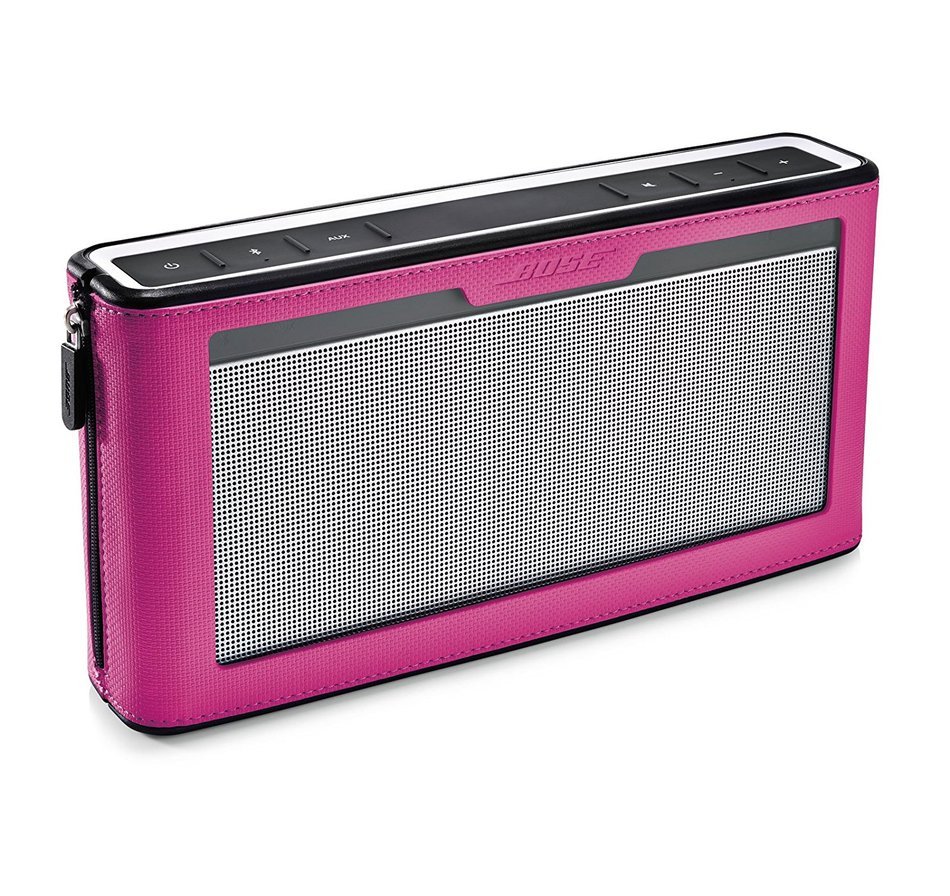 Bose SoundLink III Bluetooth Speaker with Soft Cover Bundle (Pink)