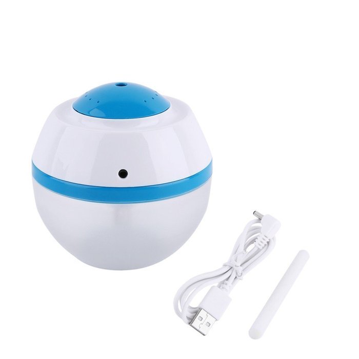 [ฺBlue color] USB Aromatherapy Air Humidifier Essential Oil Diffuser Fogger LED Night Light Ultrasonic Aroma Diffuser... N2