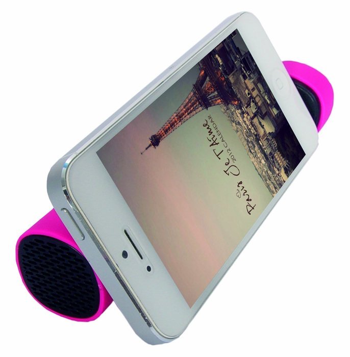 Mfine Portable power bank unique phone stand with mini speaker for iPhone, iPod, Samsung, Mobile Phones & more... N7