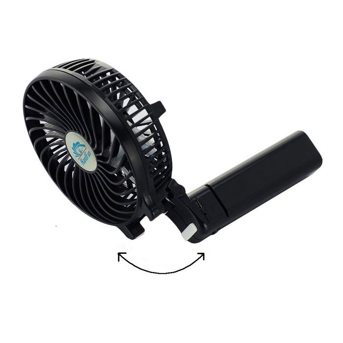 Niceshop Portable Handheld Mini Rechargeable Fans Battery Operated Cooling Fan Electric Personal Fans Foldable... N22