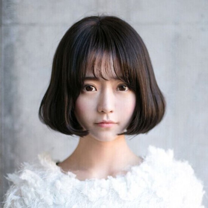 Spritech(TM) New Lovely Stylish Dark Brown Realistic Fluffy Short Wig Fiber Synthetic Women Wig